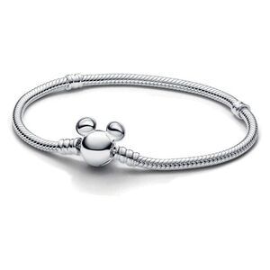 Pandora Disney Mickey Mouse Clasp Moments Snake Chain Bracelet